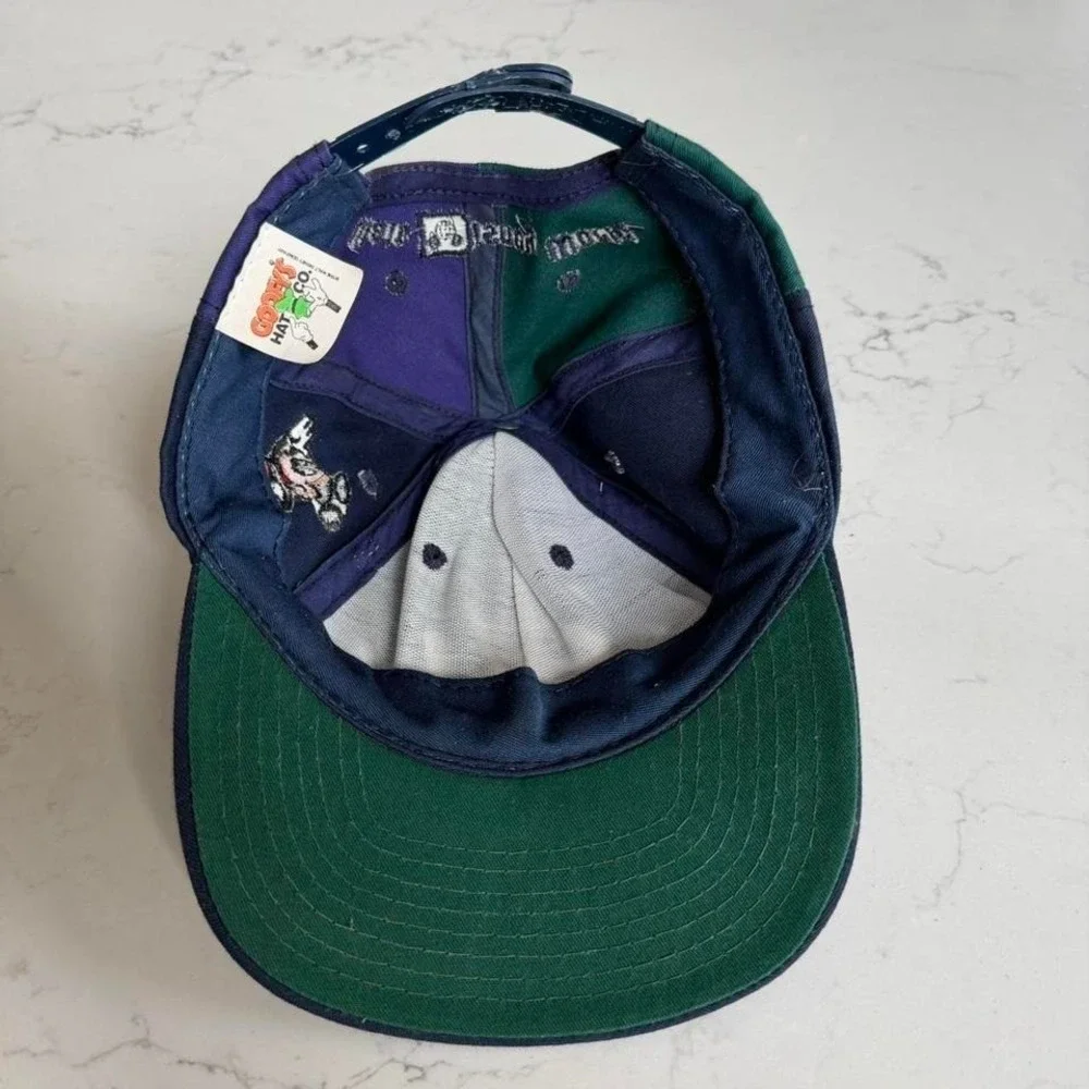 Vintage Walt Disney World '94‎ Mickey Mouse Snapback Hat Colorblock Goofy Hat Co